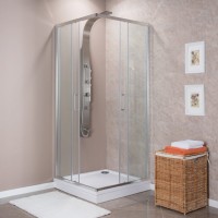 Душевой уголок Aquanet Alfa Cube NAA1142 900х900х2000 стекло прозрачное, профиль хром