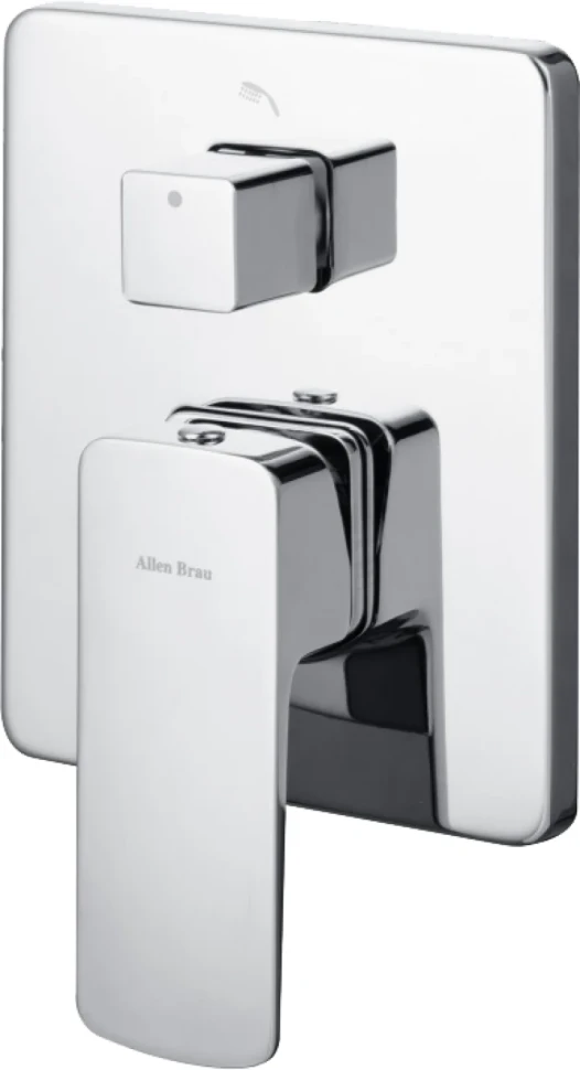 Встраиваемый смеситель для душа и ванны Allen Brau Infinity X2 5.21014-00 С ВНУТРЕННЕЙ ЧАСТЬЮ, хром
