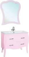Зеркало Bellezza Грация 90 розовое