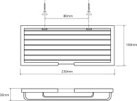 Полка Bemeta Cytro 102308070 черная