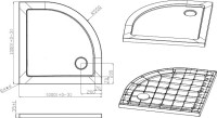 Поддон для душа Cezares Tray SMC TRAY-M-R-100-550-35-W R 100x100