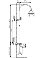 Душевая стойка Kaiser Aria 03182-3