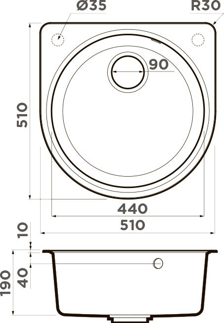 Комплект Мойка Omoikiri Akegata 51 Leningrad grey + Измельчитель Nagare 1000