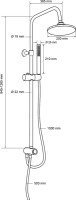 Душевая стойка Aquanet Practic AF100-70-R-C хром