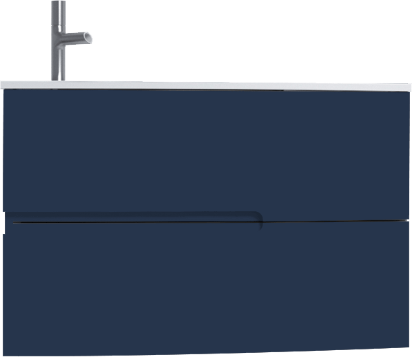 Тумба с раковиной Jacob Delafon Nona 80 L глянцевый темно-синий