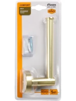 Держатель туалетной бумаги Fixsen Comfort Gold FX-87010A золото сатин Держатель туалетной бумаги Fixsen Comfort Gold FX-87010A золото сатин