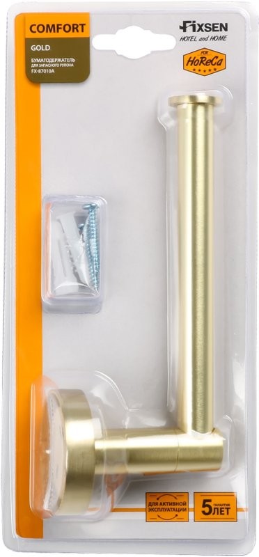 Держатель туалетной бумаги Fixsen Comfort Gold FX-87010A золото сатин