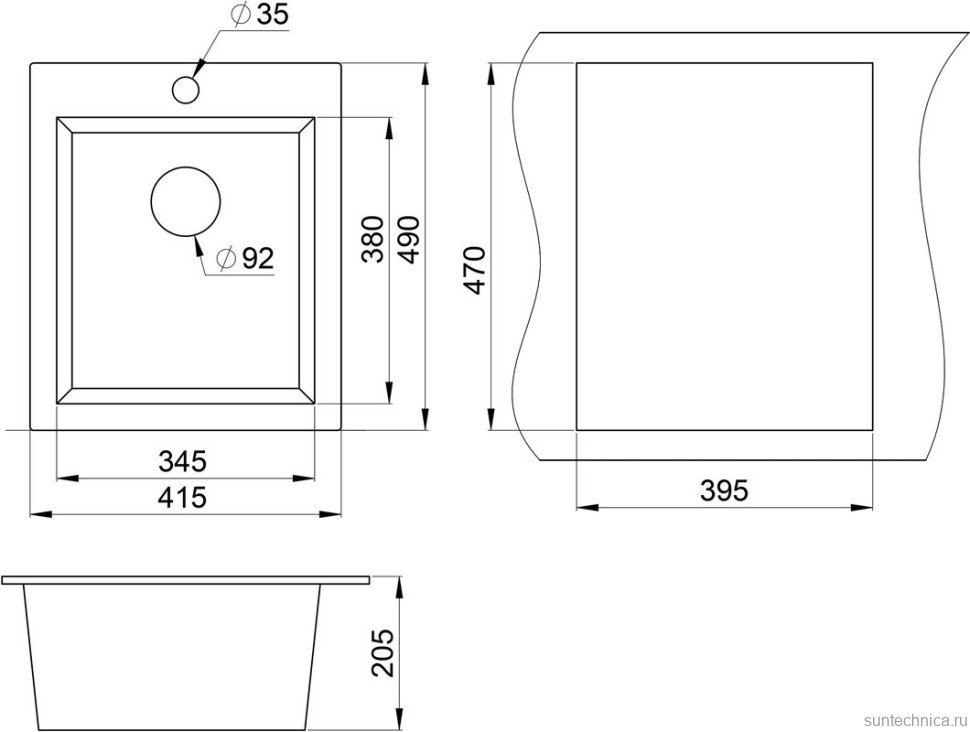 Мойка кухонная Granula 4201, алюминиум