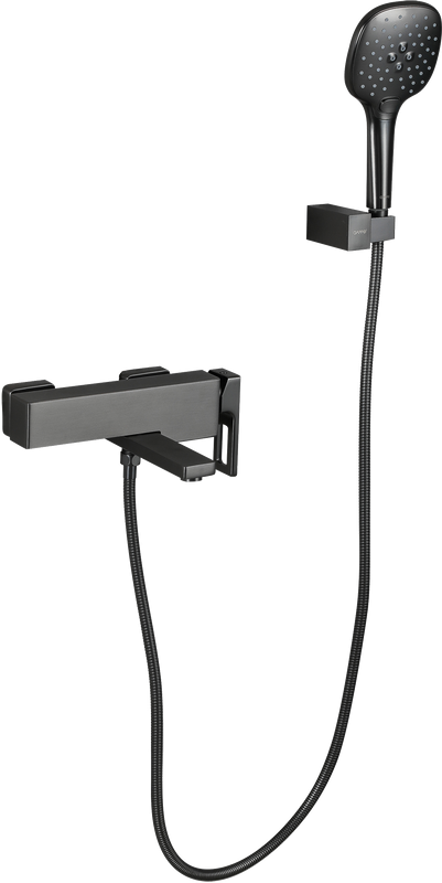 Смеситель для ванны с душем Gappo G3217-9 оружейная сталь