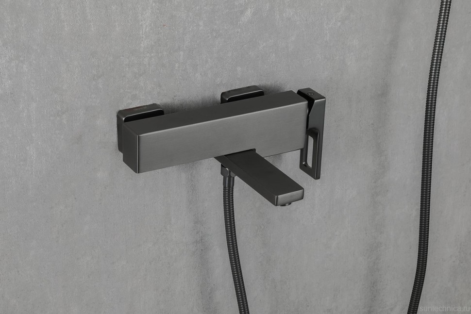 Смеситель для ванны с душем Gappo G3217-9 оружейная сталь