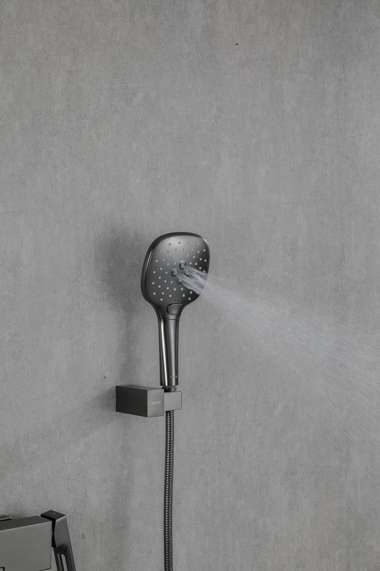 Смеситель для ванны с душем Gappo G3217-9 оружейная сталь