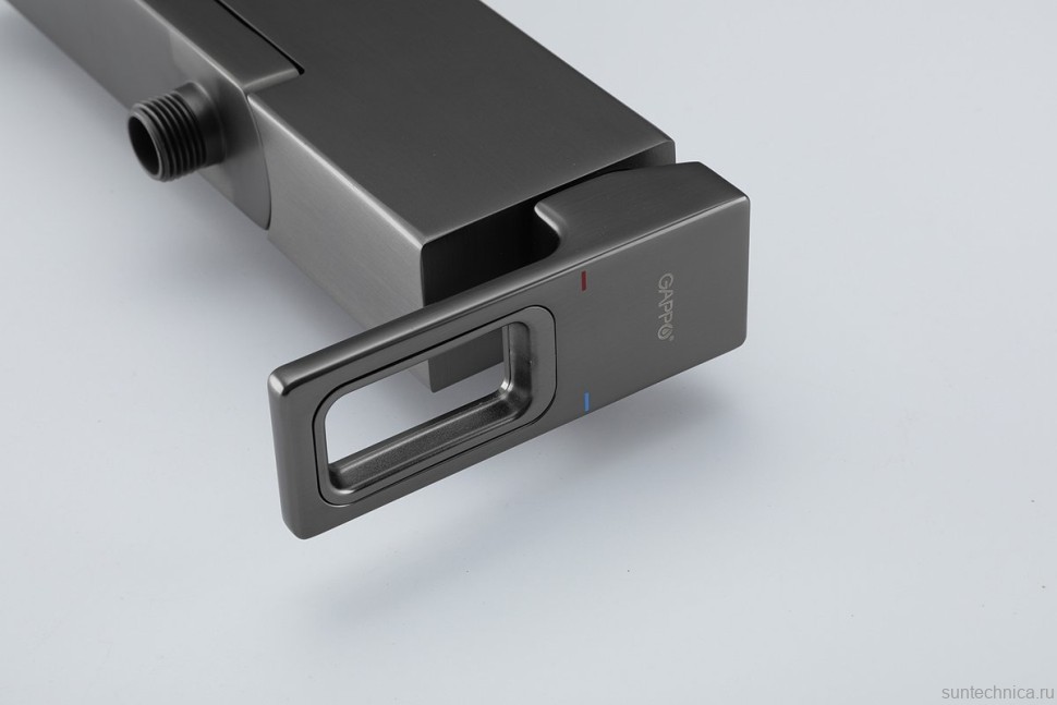 Смеситель для ванны с душем Gappo G3217-9 оружейная сталь