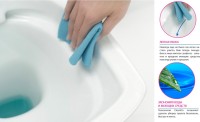 Комплект Унитаз подвесной Cersanit Parva Clean On DPL EO с микролифтом + Инсталляция TECE Now 9400412 4 в 1 с кнопкой смыва