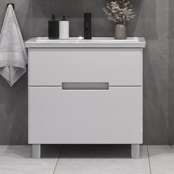 Тумба под раковину SanStar Ориана 80 напольная, белая