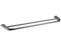 Полотенцедержатель Cezares Liner THD-60-GM двойной, оружейная сталь Полотенцедержатель Cezares Liner THD-60-GM двойной, оружейная сталь