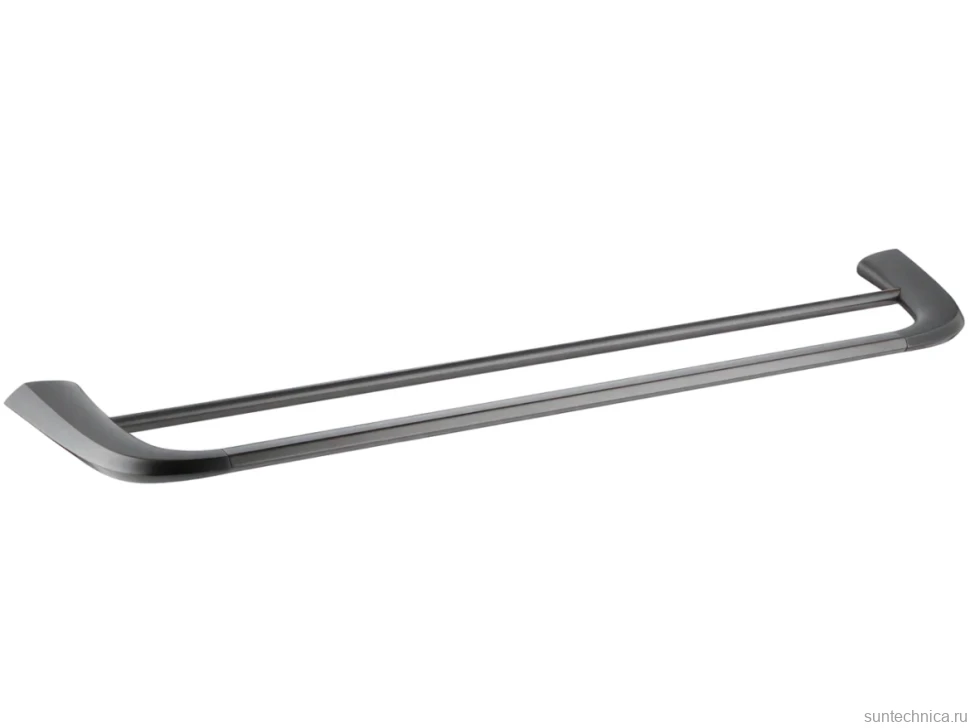Полотенцедержатель Cezares Liner THD-60-GM двойной, оружейная сталь