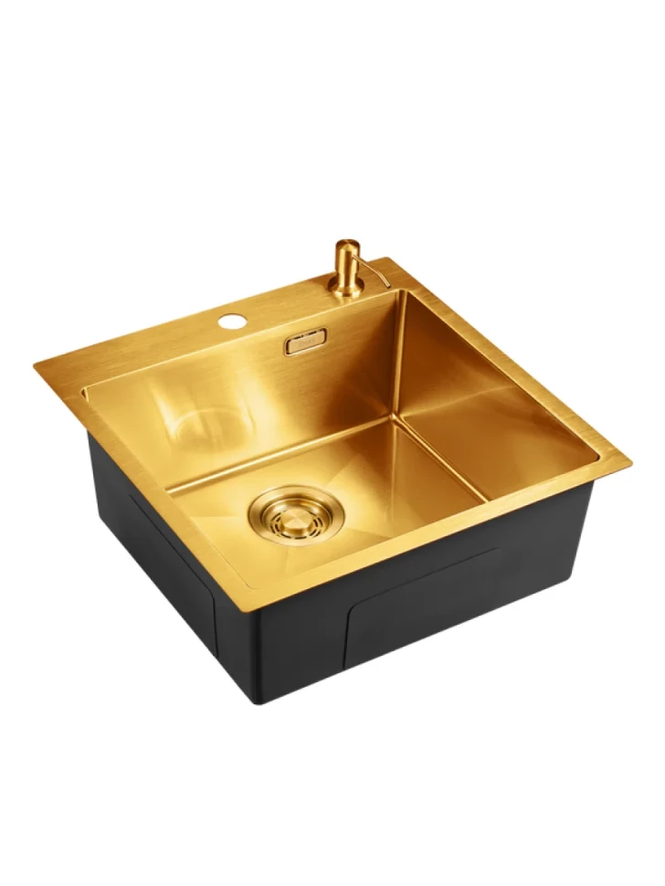 Мойка кухонная Emar PVD EMB-117A PVD Nano Golden