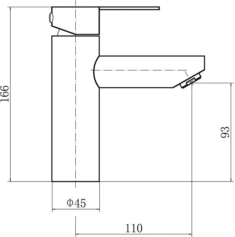 Смеситель для раковины Fashun A51101 сатин