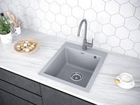 Комплект Мойка Paulmark Kante 45 PM104651-GRM серый металлик + Измельчитель Intenso Комплект Мойка Paulmark Kante 45 PM104651-GRM серый металлик + Измельчитель Intenso