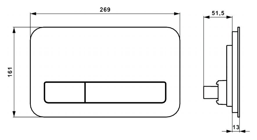 Комплект Унитаз подвесной Villeroy & Boch Venticello 4611RL01 безободковый, альпийский белый + Инсталляция + Кнопка Viconnect 922400RB черная глянцевая