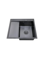 Мойка кухонная РМС MRK-5851BL-R c дозатором, графит
