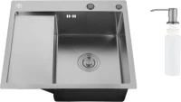 Мойка кухонная РМС MRK-5851BL-R c дозатором, графит