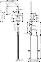 Смеситель для кухни Hansgrohe Talis M54 72803000 хром