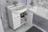 Мебель для ванной DIWO Дмитров 60 белая, с зеркалом, в современном стиле, российская (гарнитур, комплект)
