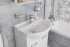 Мебель для ванной DIWO Дмитров 60 белая, с зеркалом, в современном стиле, российская (гарнитур, комплект)
