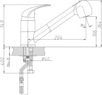 Смеситель для кухни Haiba HB03 HB6003