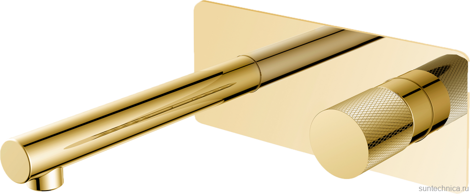 Смеситель для раковины Boheme Stick 125-GG.2 С ВНУТРЕННЕЙ ЧАСТЬЮ, gold, touch gold