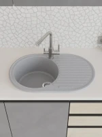 Мойка кухонная Domaci Болонья М-11-005 серая Мойка кухонная Domaci Болонья М-11-005 серая