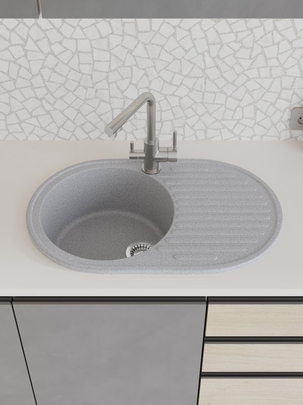 Мойка кухонная Domaci Болонья М-11-005 серая