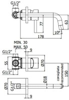Смеситель для раковины Paffoni Light LIG006HGSP70 С ВНУТРЕННЕЙ ЧАСТЬЮ брашированное медовое золото Смеситель для раковины Paffoni Light LIG006HGSP70 С ВНУТРЕННЕЙ ЧАСТЬЮ брашированное медовое золото