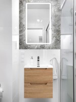 Тумба с раковиной BelBagno Etna 50 2 ящика, rovere bianco