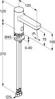 Смеситель для раковины Kludi Zenta 3820005