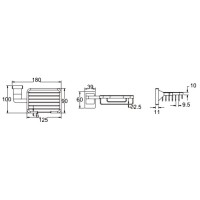 Мыльница Rose RG16 RG1604 хром