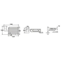 Мыльница Rose RG16 RG1604 хром Мыльница Rose RG16 RG1604 хром