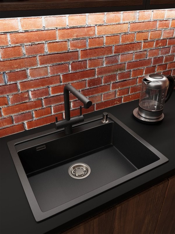 Мойка кухонная Emar Quartz EMQ-1640.Q морион