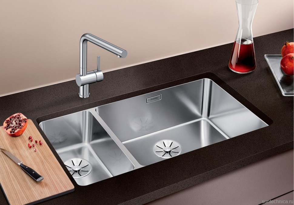 Комплект Мойка Blanco Andano 500/180-U R + Измельчитель Bort Alligator Mega