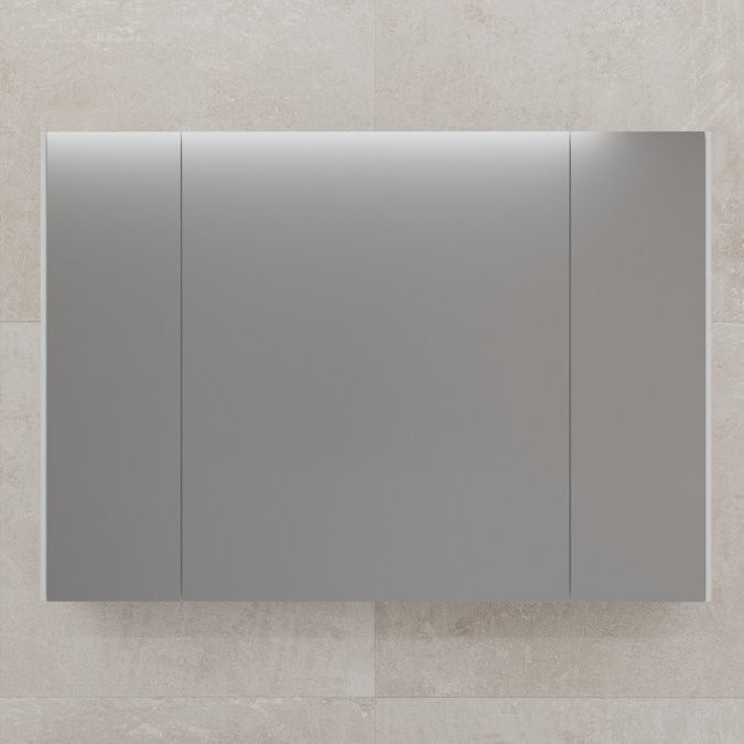 Зеркальный шкаф "ЛИМА 100" эмаль, белый матовый