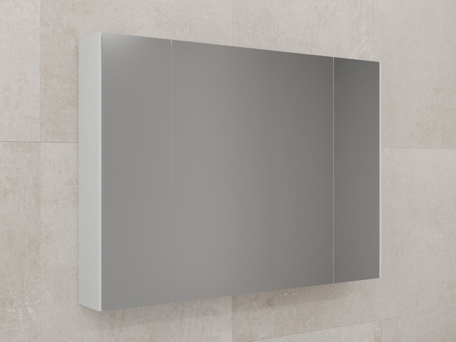 Зеркальный шкаф "ЛИМА 100" эмаль, белый матовый