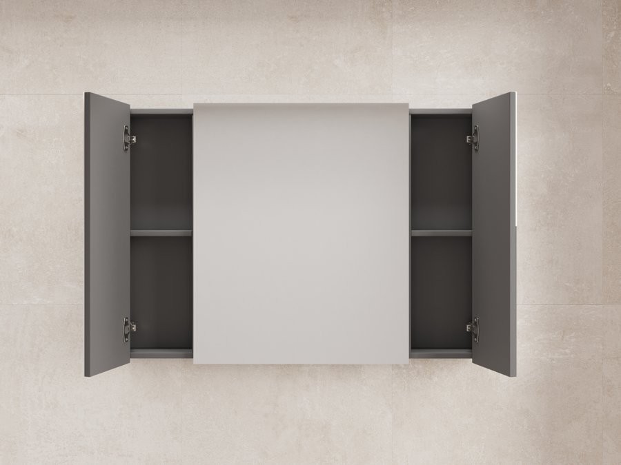 Зеркальный шкаф "ЛИМА 100" эмаль, белый матовый