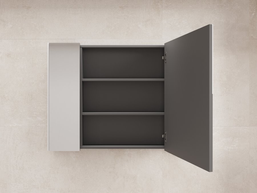 Зеркальный шкаф "ЛИМА 100" эмаль, белый матовый