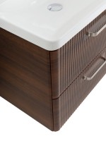 Тумба с раковиной BelBagno Due 60 ручки матовый атласный никель, noce