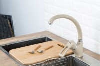 Смеситель для кухни Frap F4166-9 песочный