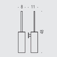 Ершик Colombo Design Look B1607.HPS1 нержавеющая сталь