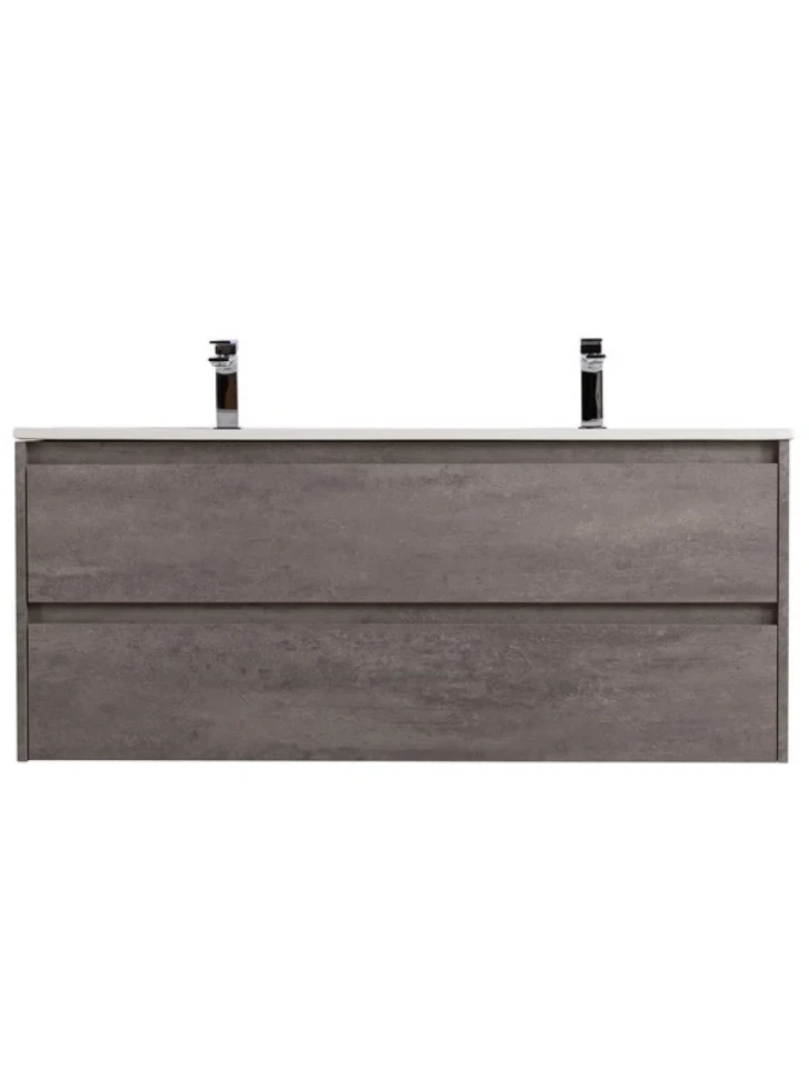 Мебель для ванной комнаты BelBagno Kraft 120 для двоих, cemento grigio