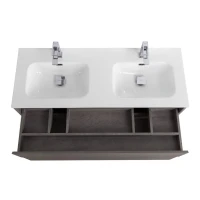 Мебель для ванной комнаты BelBagno Kraft 120 для двоих, cemento grigio