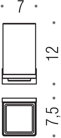 Набор Стакан Colombo Design Look B1602.BM + Мыльница B1640.BM